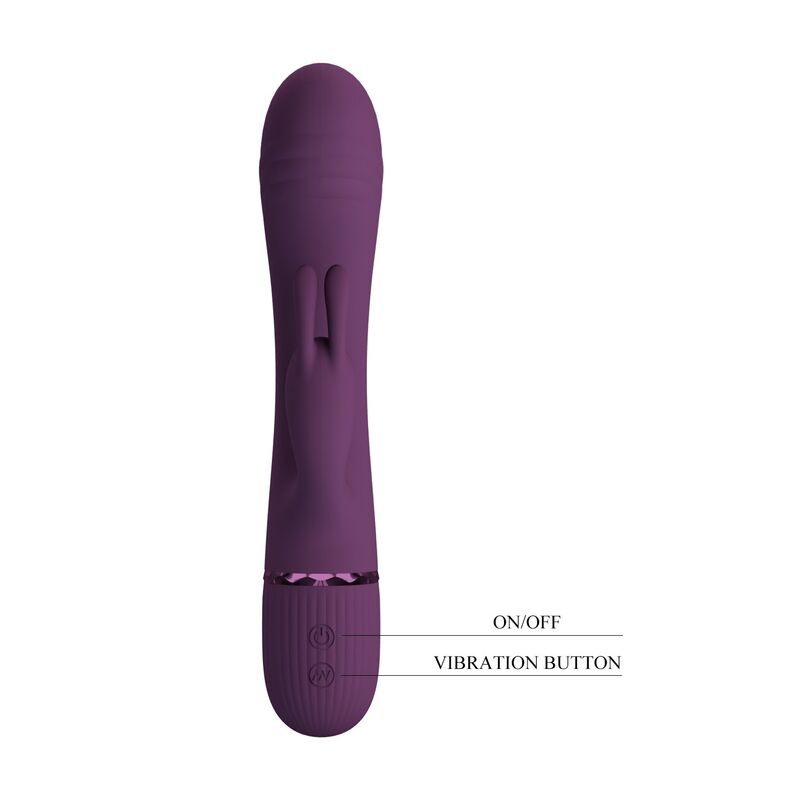 PRETTY LOVE - ROCCO VIBRADOR RABBIT RECARGABLE 10 FUNCIONES MORADO