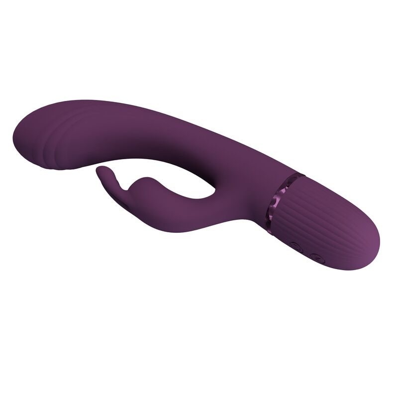 PRETTY LOVE - ROCCO VIBRADOR RABBIT RECARGABLE 10 FUNCIONES MORADO