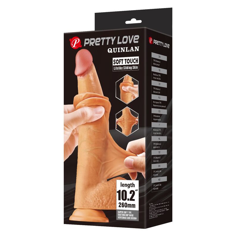 PRETTY LOVE - QUINLAN DILDO REALÍSTICO 26 CM Ø 5,5 CM COLOR NATURAL