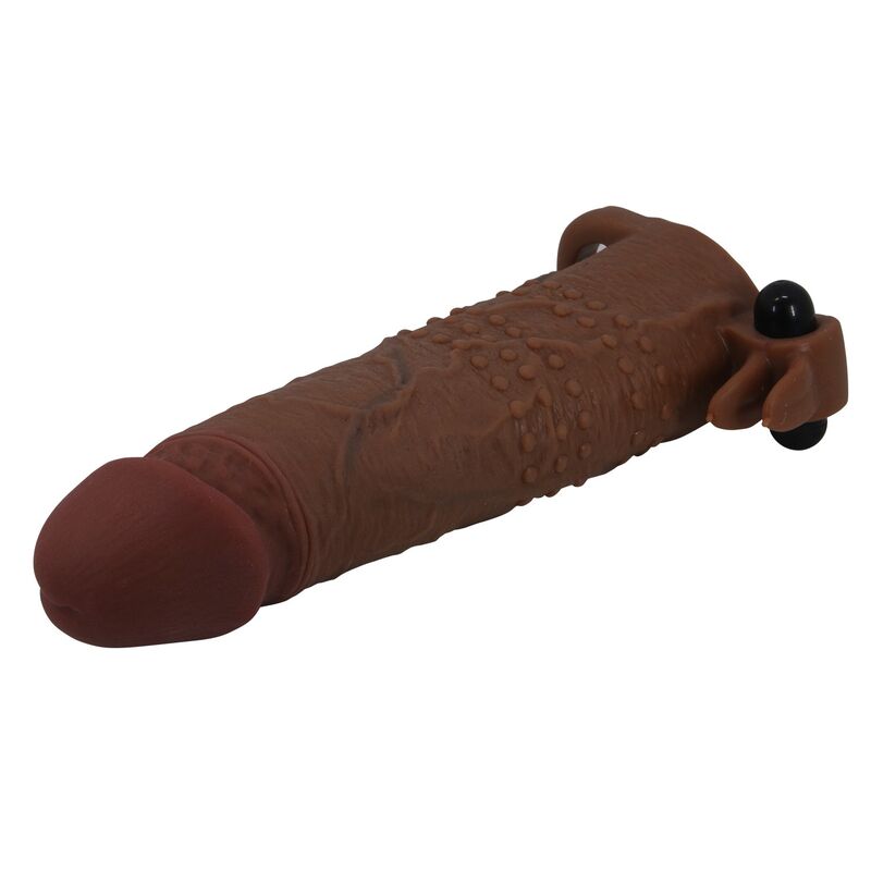 PRETTY LOVE - QUILLON FUNDA PARA PENE VIBRADORA 20 CM Ø 4 CM COLOR MARRÓN
