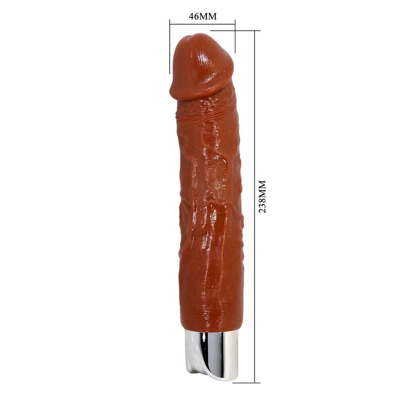 PRETTY LOVE - PRO VIBRADOR REALÍSTICO 23,5 CM Ø 4,8 CM COLOR MARRÓN