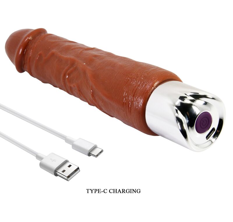 PRETTY LOVE - PRO VIBRADOR REALÍSTICO 23,5 CM Ø 4,8 CM COLOR MARRÓN