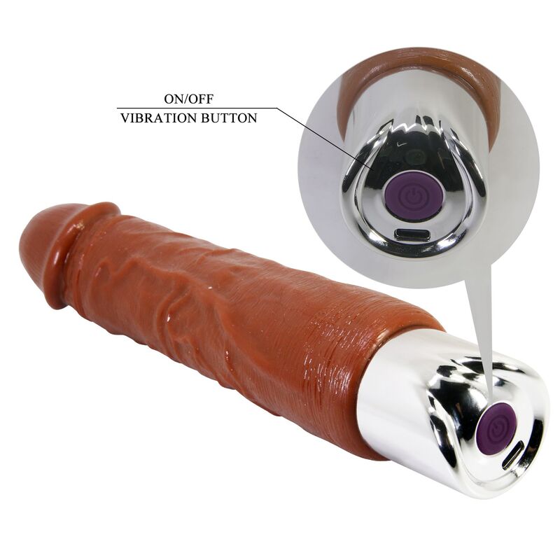PRETTY LOVE - PRO VIBRADOR REALÍSTICO 23,5 CM Ø 4,8 CM COLOR MARRÓN