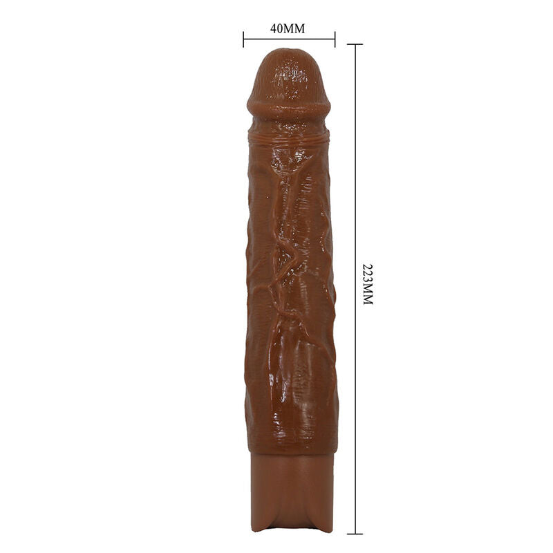 PRETTY LOVE - OWEN VIBRADOR REALÍSTICO 22,5 CM Ø 4,5 CM COLOR MARRÓN