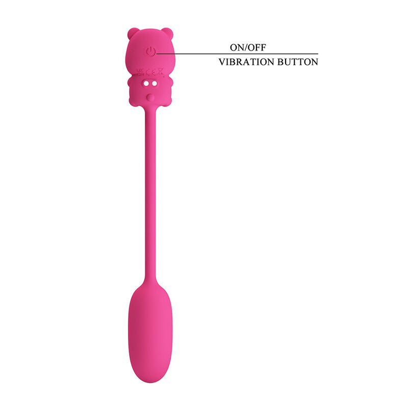 PRETTY LOVE - OLSON HUEVO VIBRADOR CON MANDO POR CABLE RECARGABLE ROSA