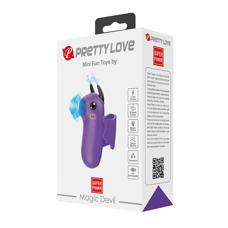 PRETTY LOVE - MAGIC DEVIL ESTIMULADOR DE DEDO RECARGABLE MORADO