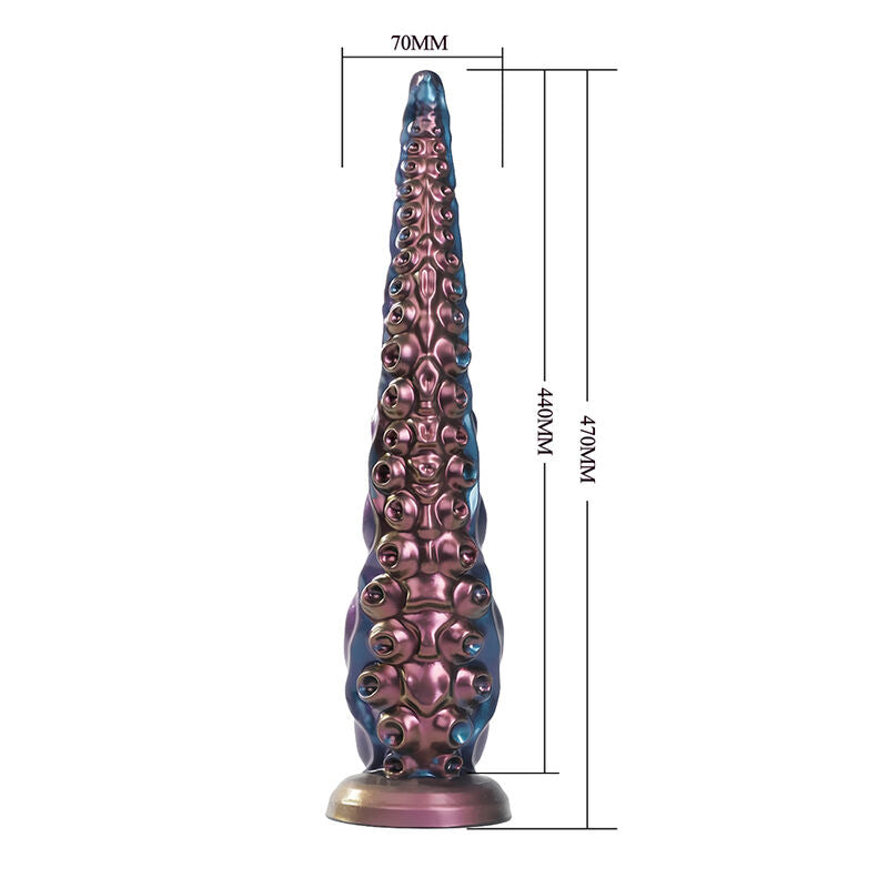 POWER MONSTERS - ABYSSAL TENTACLE DILDO TRICOLOR 46 CM Ø 7 CM