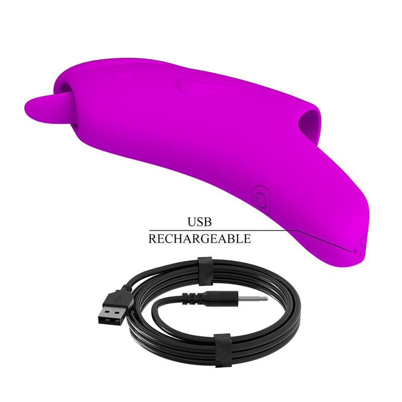 PRETTY LOVE - PETERSON HONEY FINGER VIBRADOR DE DEDO RECARGABLE MORADO