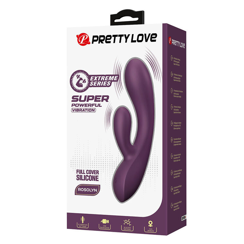 PRETTY LOVE - ROSOLYN VIBRADOR RABBIT RECARGABLE 10 FUNCIONES