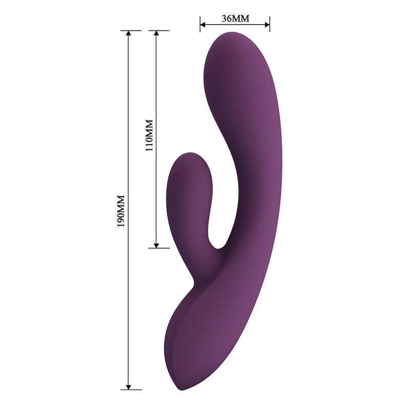PRETTY LOVE - ROSOLYN VIBRADOR RABBIT RECARGABLE 10 FUNCIONES