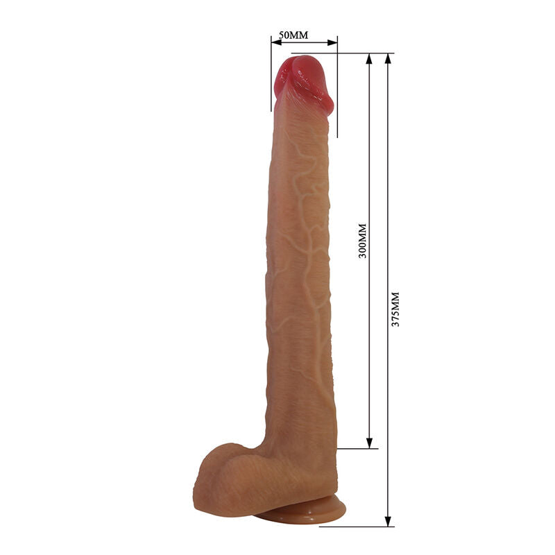 PRETTY LOVE - TERIN PLUS DILDO REALÍSTICO CON VENTOSA 37,6 CM Ø 5,5 CM