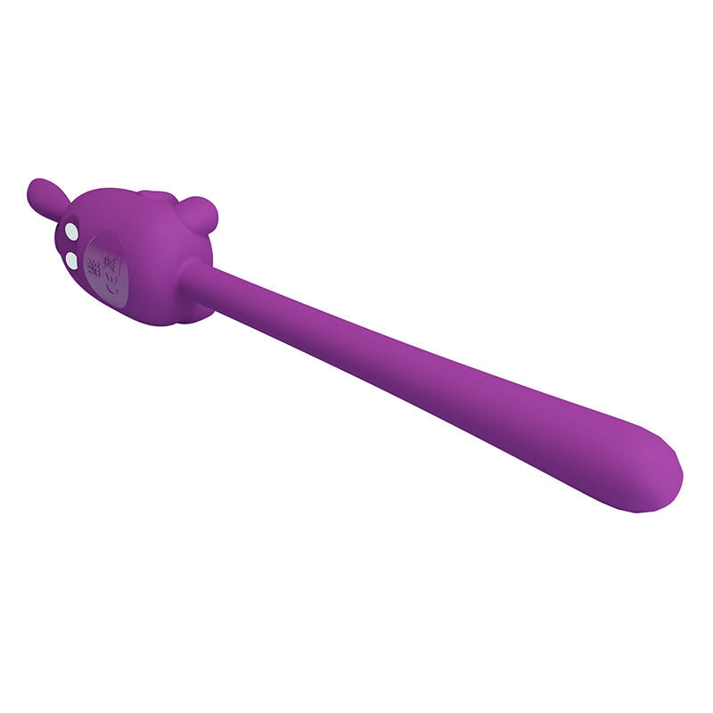 PRETTY LOVE - VIBRADOR FLEXIBLE CUTE BUNNY FLIRTING STICK RECARGABLE USB MORADO