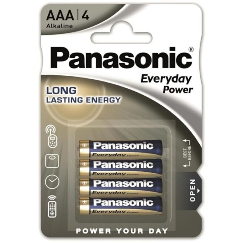 PANASONIC - EVERYDAY POWER PILA ALCALINA AAA LR03 BLISTER*4