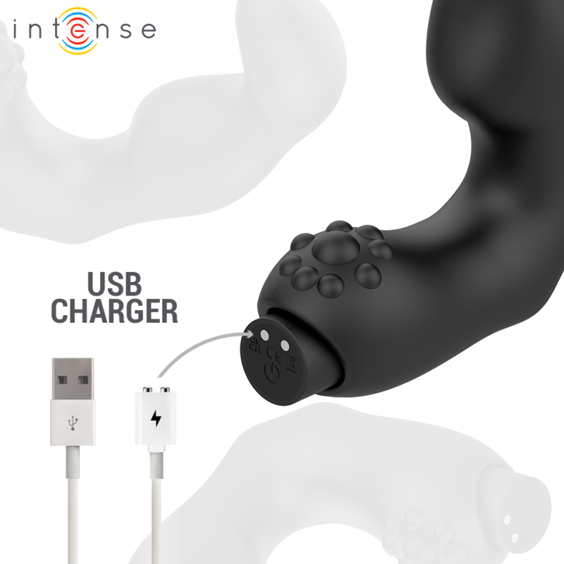 INTENSE - HENRY MASAJEADOR PROSTÁTICO RECARGABLE USB NEGRO