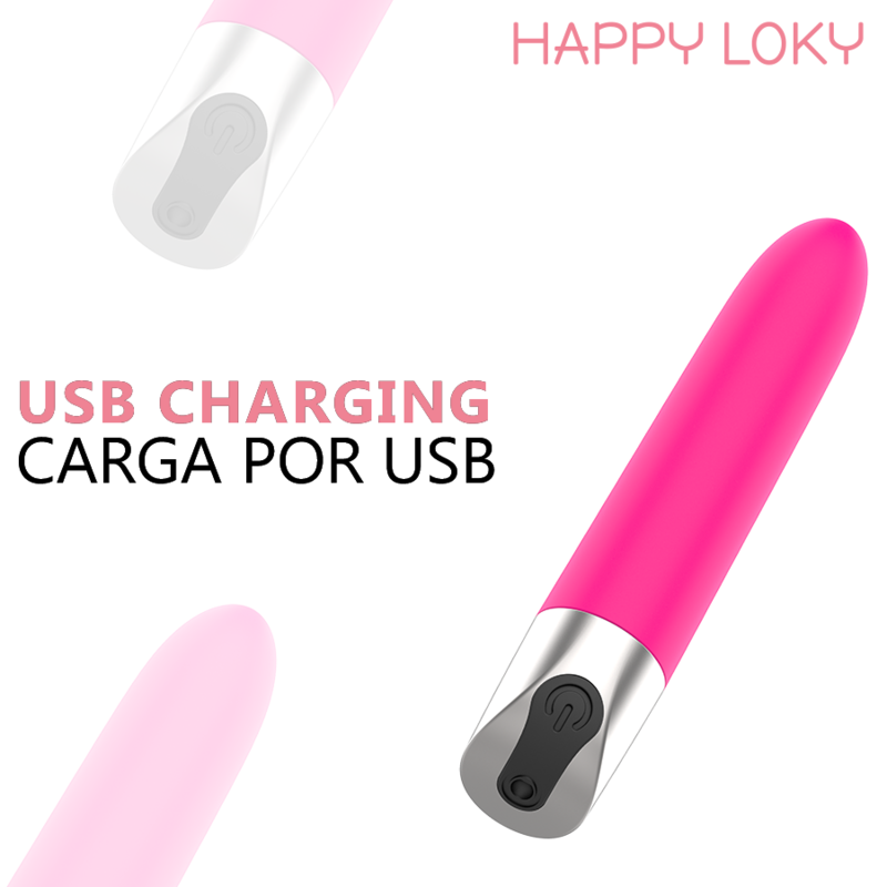 HAPPY LOKY - PIGLET MINI VIBRADOR RECARGABLE USB ROSA