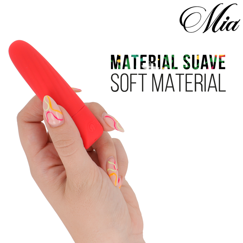 MIA - LUCY ELLEN MINI VIBRADOR RECARGABLE USB ROJO