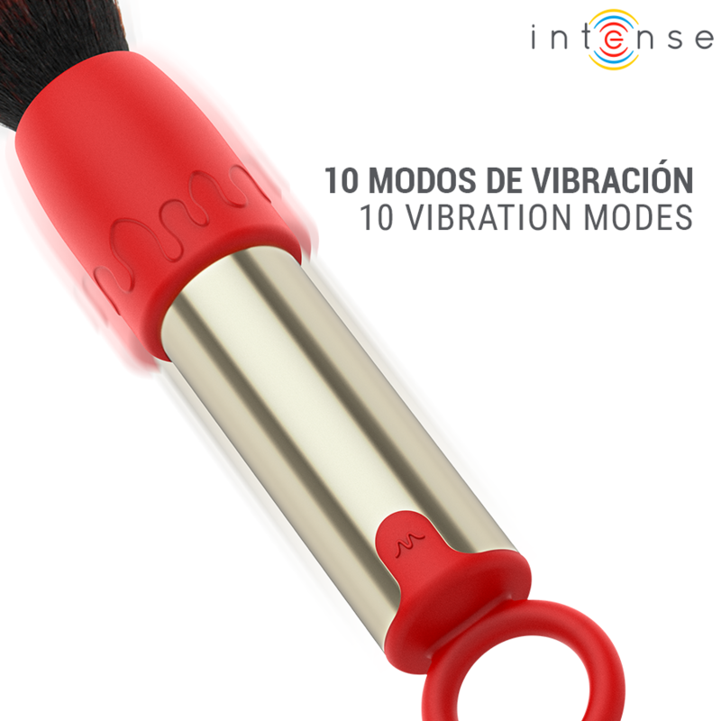 INTENSE - TOM BROCHA VIBRADORA RECARGABLE USB ROJO