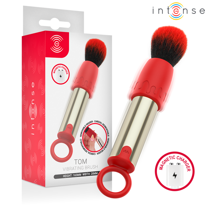 INTENSE - TOM BROCHA VIBRADORA RECARGABLE USB ROJO