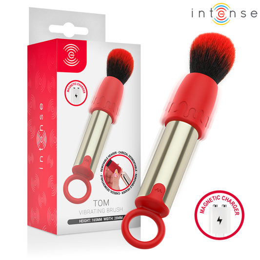 INTENSE - TOM BROCHA VIBRADORA RECARGABLE USB ROJO