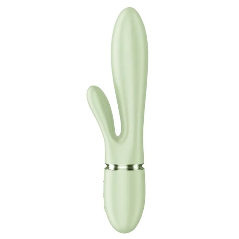 SATISFYER - PEARL BUNNY 2 VIBRADOR RABBIT CON PERLAS GIRATORIAS VERDE CLARO