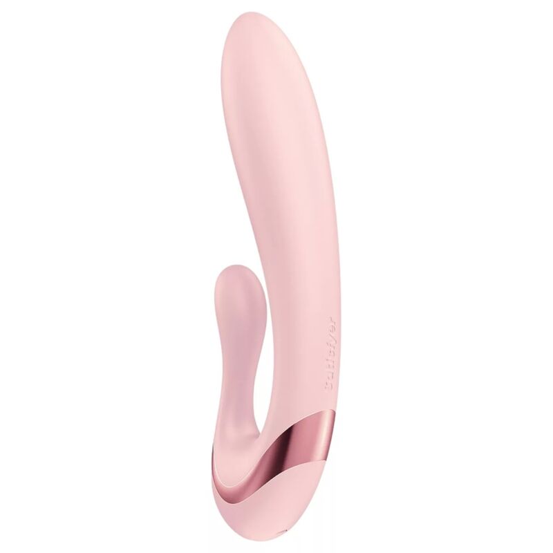 SATISFYER - PEARL BUNNY 3 VIBRADOR RABBIT CON PERLAS GIRATORIAS ROSA CLARO