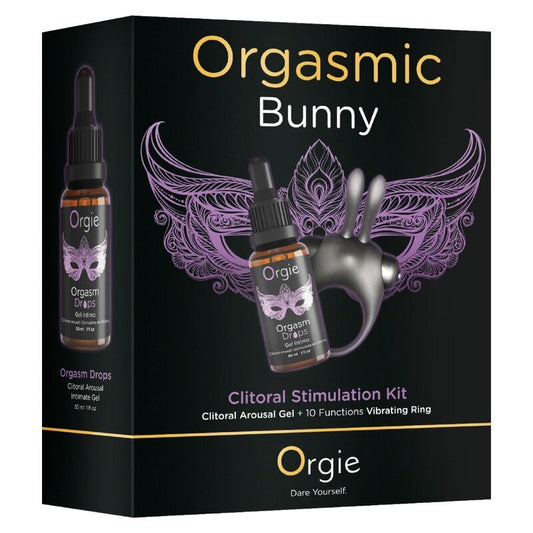 ORGIE - ORGASMIC BUNNY KIT DE ESTIMULACIÓN CON ANILLO VIBRADOR