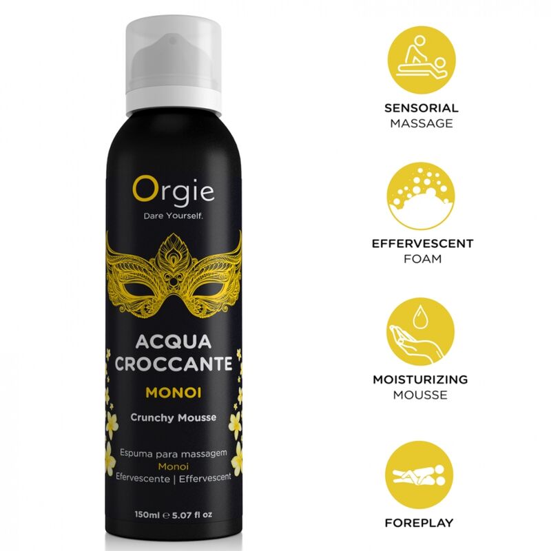 ORGIE - ACQUA CROCCANTE ESPUMA CRUJIENTE MONOI PARA MASAJE 150 ML