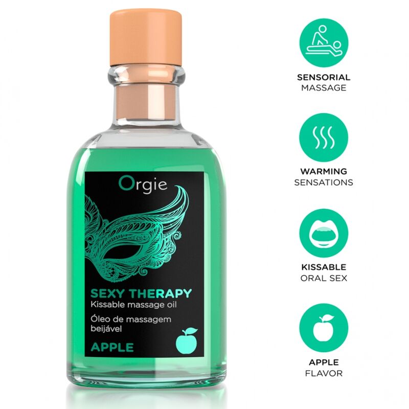 ORGIE - SET DE MASAJE BESABLE MANZANA 100 ML