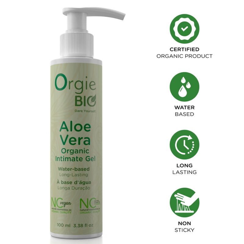 ORGIE - BIO ALOE VERA GEL ÍNTIMO ORGÁNICO BASE AGUA 100 ML