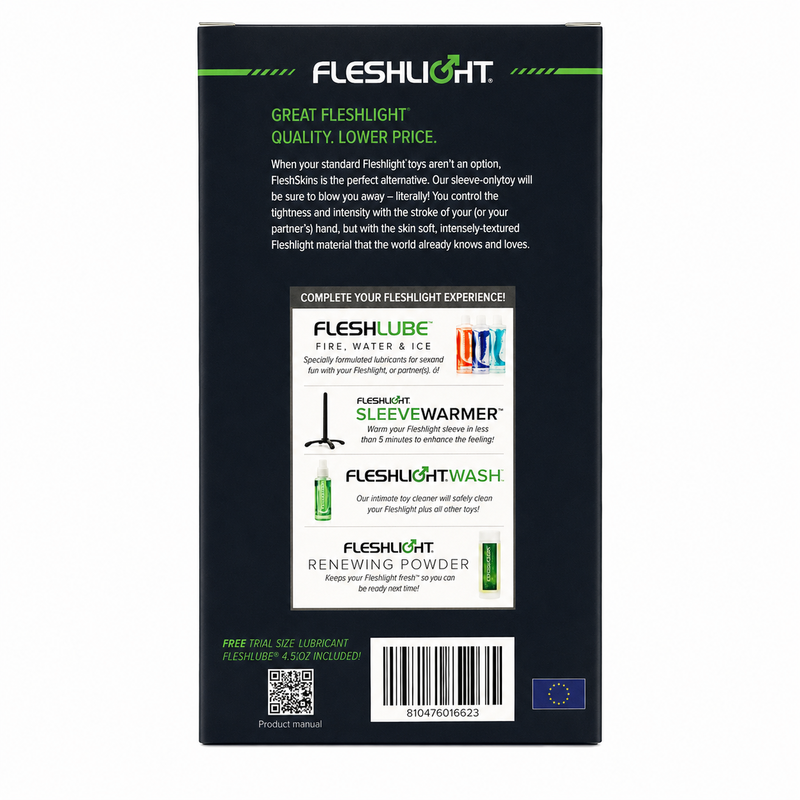 FLESHLIGHT – FLESHSKINS GRIP BLUE ICE MASTURBADOR MANUAL AZUL