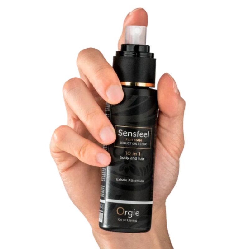 ORGIE - SENSFEEL ELIXIR DE SEDUCCIÓN PARA HOMBRE 10 EN 1 CUERPO Y CABELLO 100 ML
