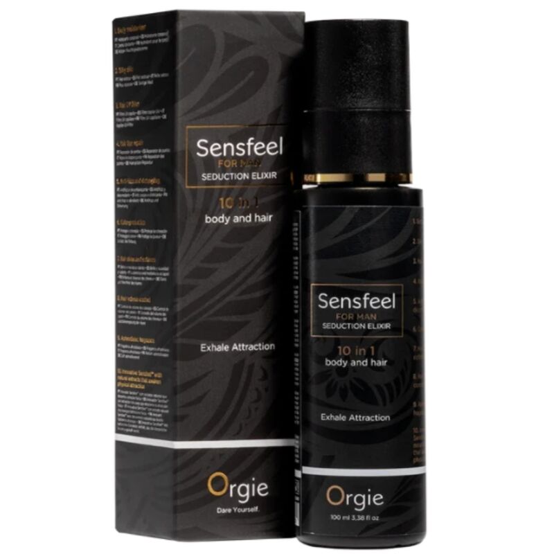 ORGIE - SENSFEEL ELIXIR DE SEDUCCIÓN PARA HOMBRE 10 EN 1 CUERPO Y CABELLO 100 ML