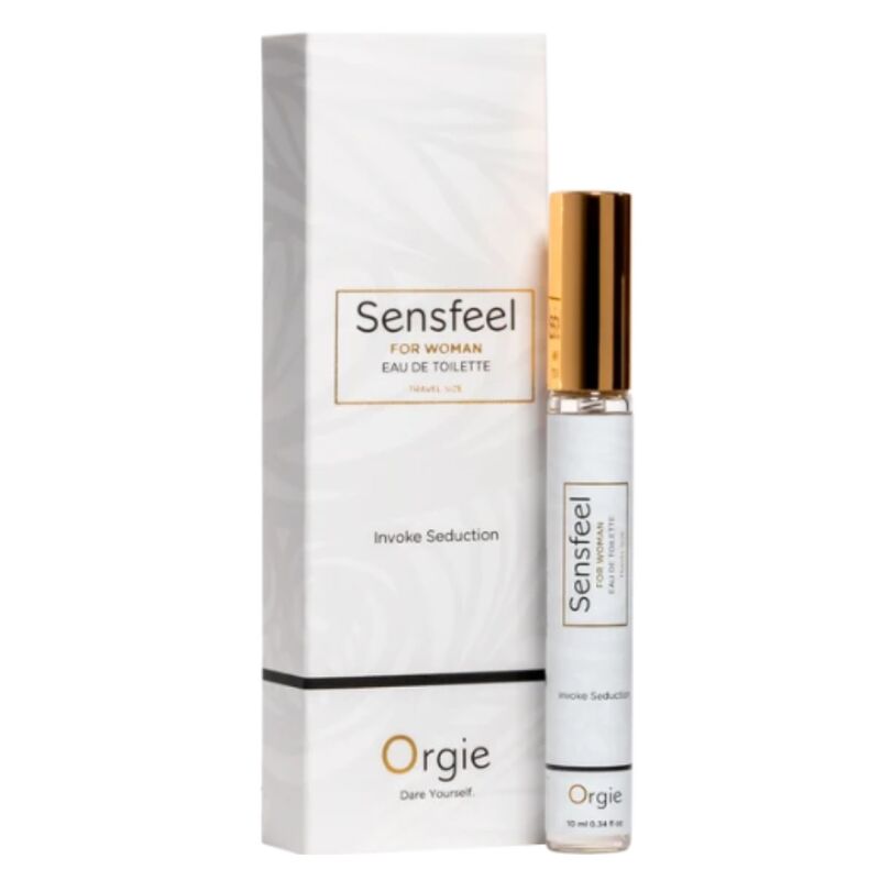 ORGIE - SENSFEEL EAU DE TOILETTE CON POTENCIADOR DE FEROMONAS TAMAÑO VIAJE PARA MUJER 10 ML