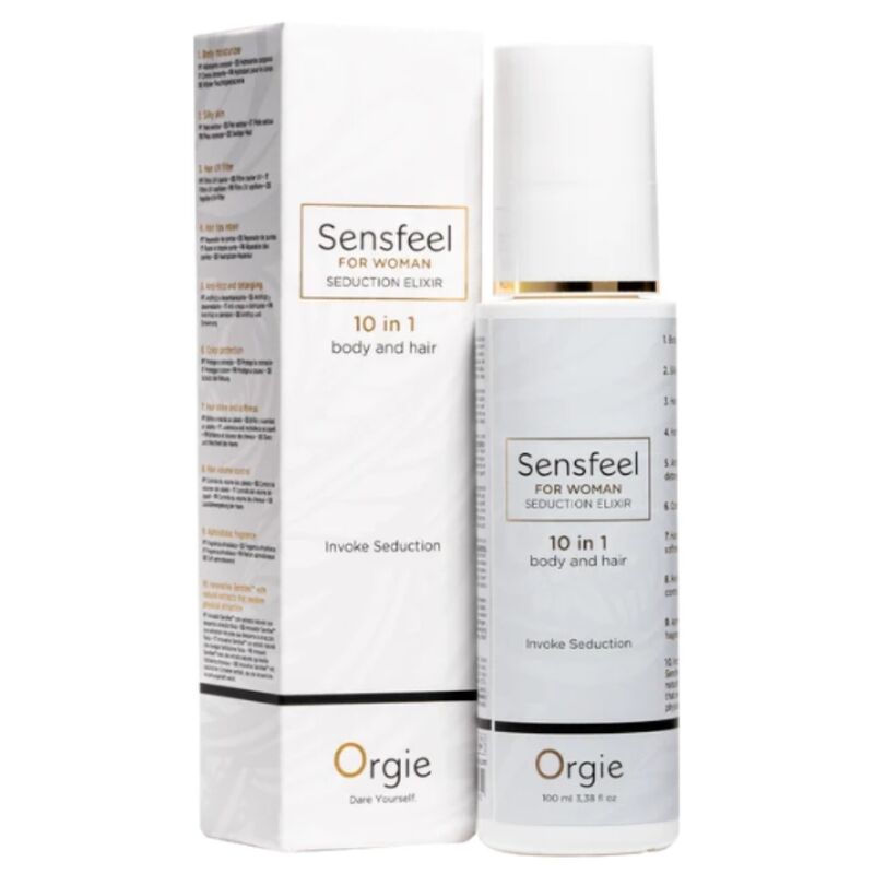 ORGIE - SENSFEEL ELIXIR DE SEDUCCIÓN PARA MUJER 10 EN 1 CUERPO Y CABELLO 100 ML
