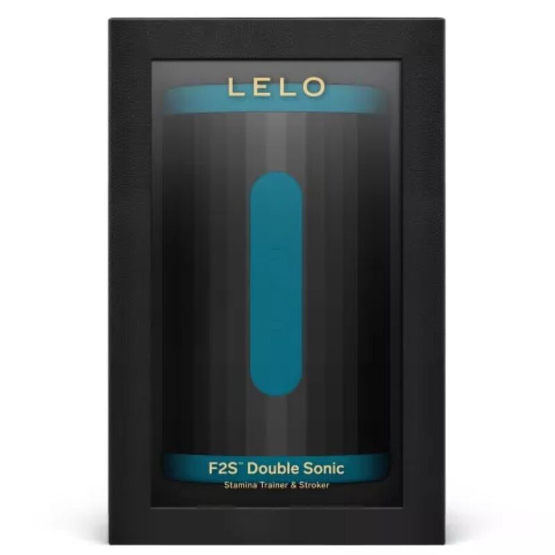 LELO - F2S DOUBLE SONIC MASTURBADOR MASCULINO CON DOBLE ESTIMULACIÓN SÓNICA VERDE AZULADO