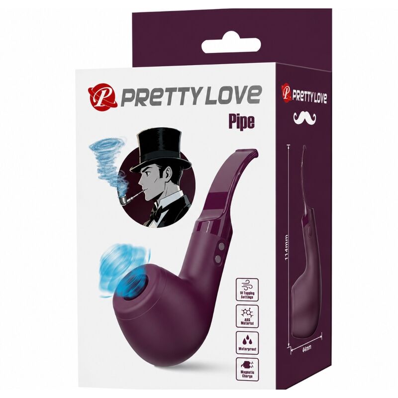 PRETTY LOVE - PIPE ESTIMULADOR CON 10 MODOS DE GOLPETEO MORADO