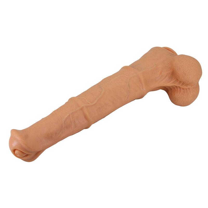 PRETTY LOVE - BENOIT DILDO REALISTA TACTO SUAVE CON PIEL DESLIZANTE 38,5 CM NATURAL