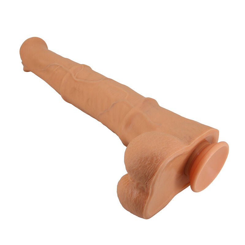 PRETTY LOVE - BENOIT DILDO REALISTA TACTO SUAVE CON PIEL DESLIZANTE 38,5 CM NATURAL