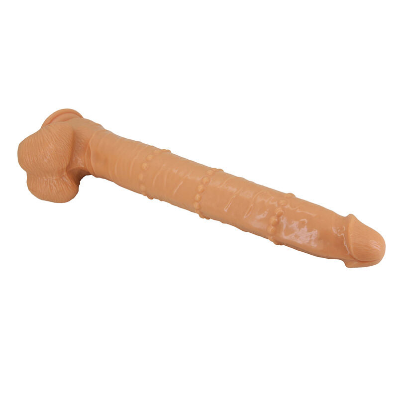 PRETTY LOVE - BRAM DILDO REALISTA TACTO SUAVE CON PIEL DESLIZANTE 40 CM NATURAL