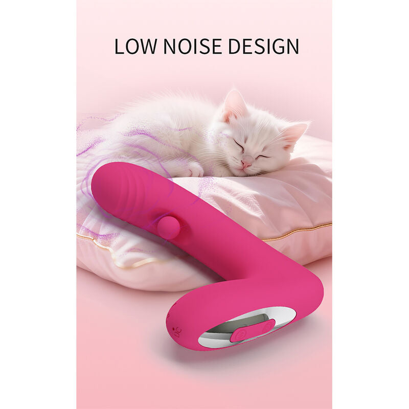 PRETTY LOVE - DUDEN VIBRADOR DE SILICONA RECARGABLE 12 MODOS DE VIBRACIÓN Y 3 MODOS DE BALANCEO ROSA