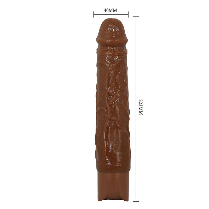 PRETTY LOVE - KESSLER DILDO VIBRADOR REALISTA 10 MODOS DE VIBRACIÓN Y 10 DE EMPUJE 22 CM MARRÓN