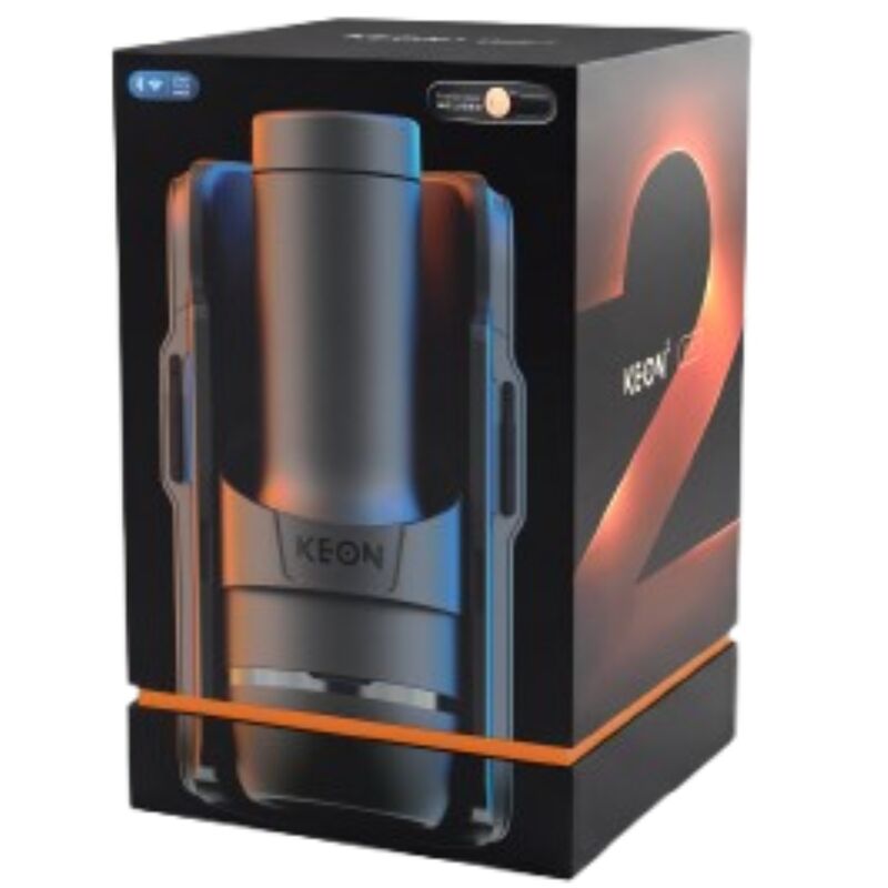 KIIROO - KEON 2 COMBO MASTURBADOR AUTOMÁTICO INTERACTIVO CON FEEL STROKER NEGRO/AZUL