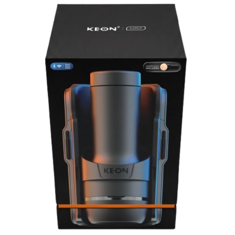 KIIROO - KEON 2 COMBO MASTURBADOR AUTOMÁTICO INTERACTIVO CON FEEL STROKER NEGRO/AZUL