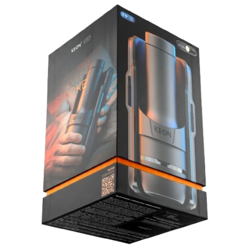 KIIROO - KEON 2 COMBO MASTURBADOR AUTOMÁTICO INTERACTIVO CON FEEL STROKER NEGRO/AZUL