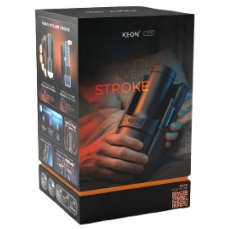 KIIROO - KEON 2 COMBO MASTURBADOR AUTOMÁTICO INTERACTIVO CON FEEL STROKER NEGRO/AZUL