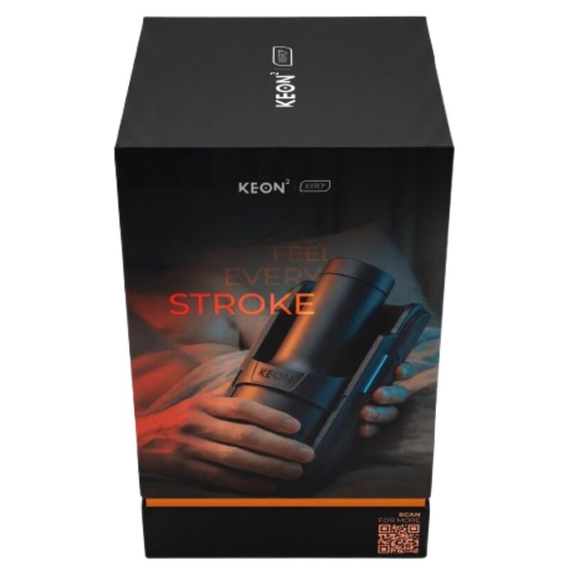 KIIROO - KEON 2 COMBO MASTURBADOR AUTOMÁTICO INTERACTIVO CON FEEL STROKER NEGRO/AZUL