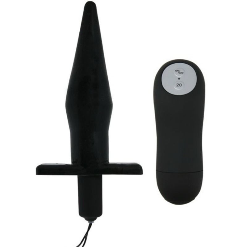 BAILE - BUTT PLUG ANAL CON VIBRACION NEGRO