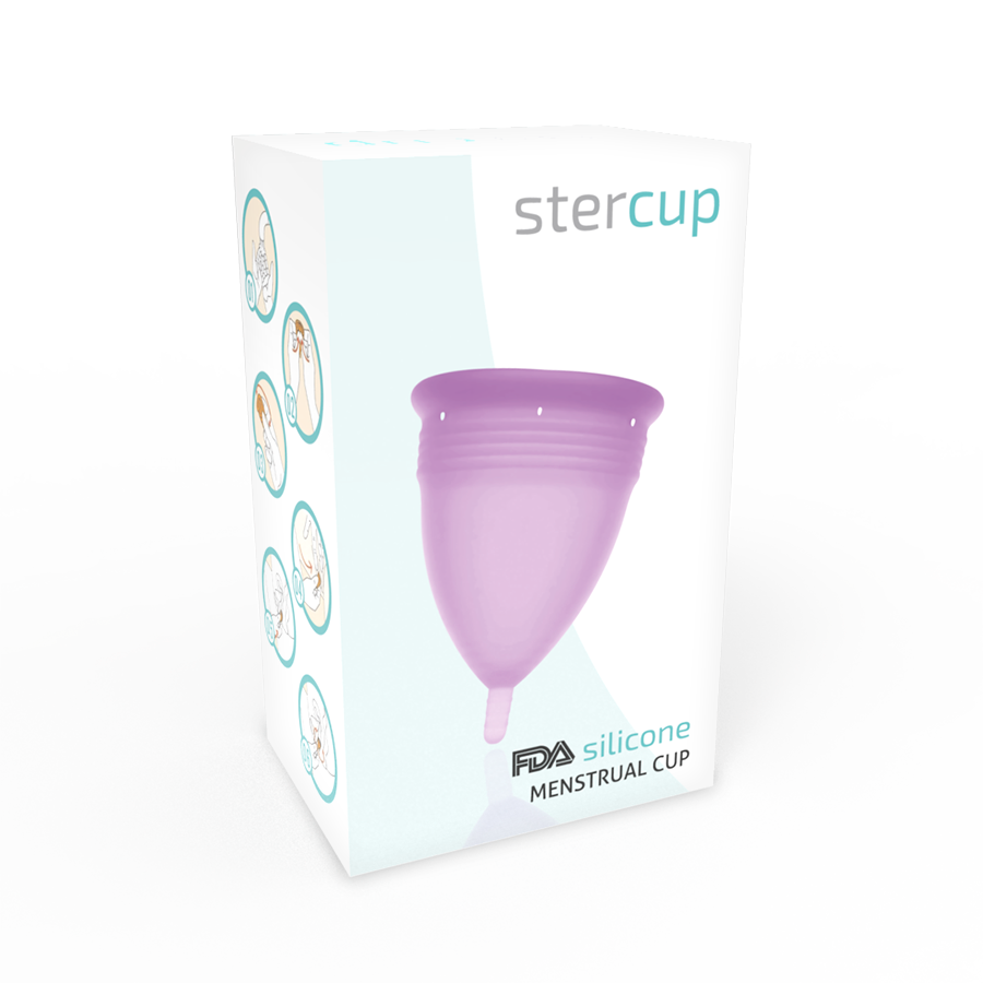 STERCUP - COPA MENSTRUAL FDA SILICONA LILA - TALLA S