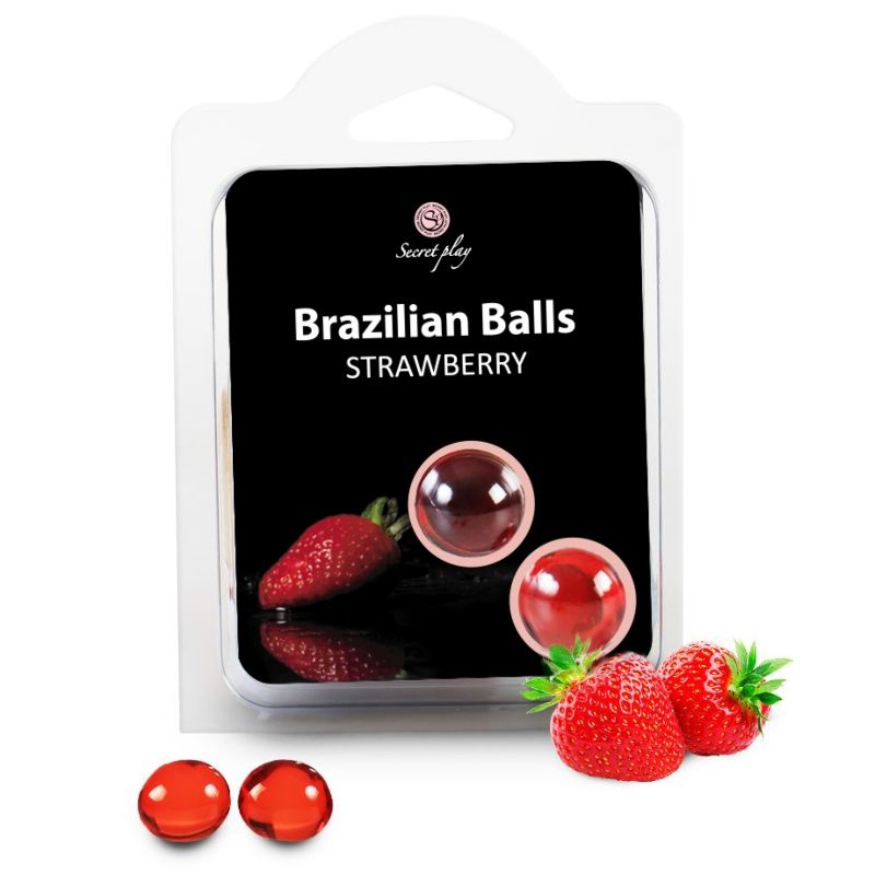 SECRETPLAY - BRAZILIAN BALLS FRESAS SET 2 BOLAS