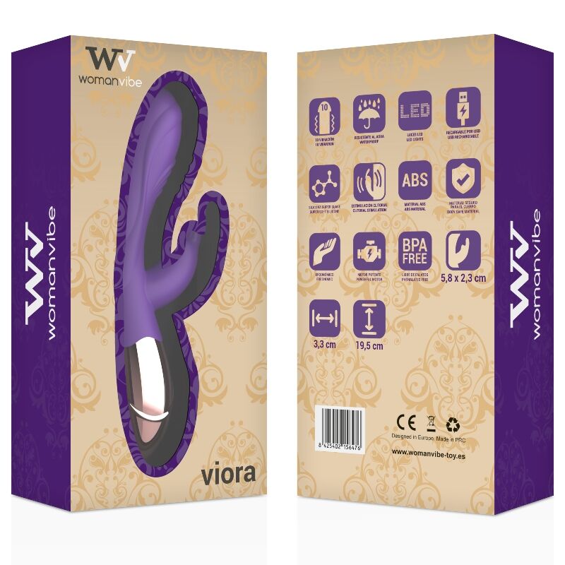 WOMANVIBE - VIORA VIBRADOR RECARGABLE SILICONA